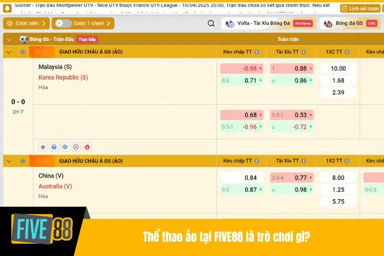 Thể thao ảo là gì? Khám phá trải nghiệm tại FIVE88